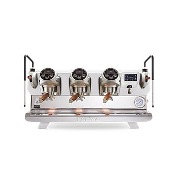 Faema - Espressomaskin - E71E GTI A3 White Wood Gold - 3 Grupps