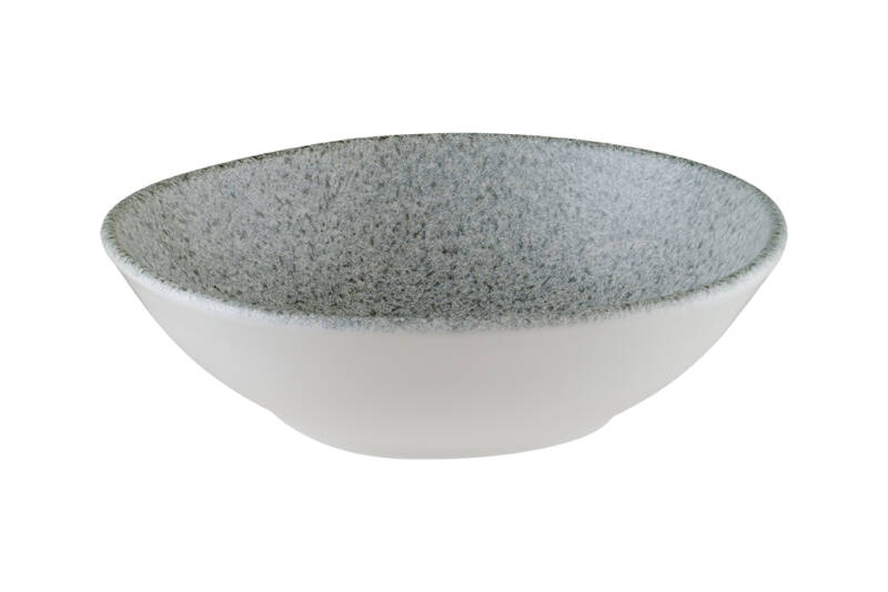Luca Ocean Blue - Skål 18cm, organisk form 12-pack