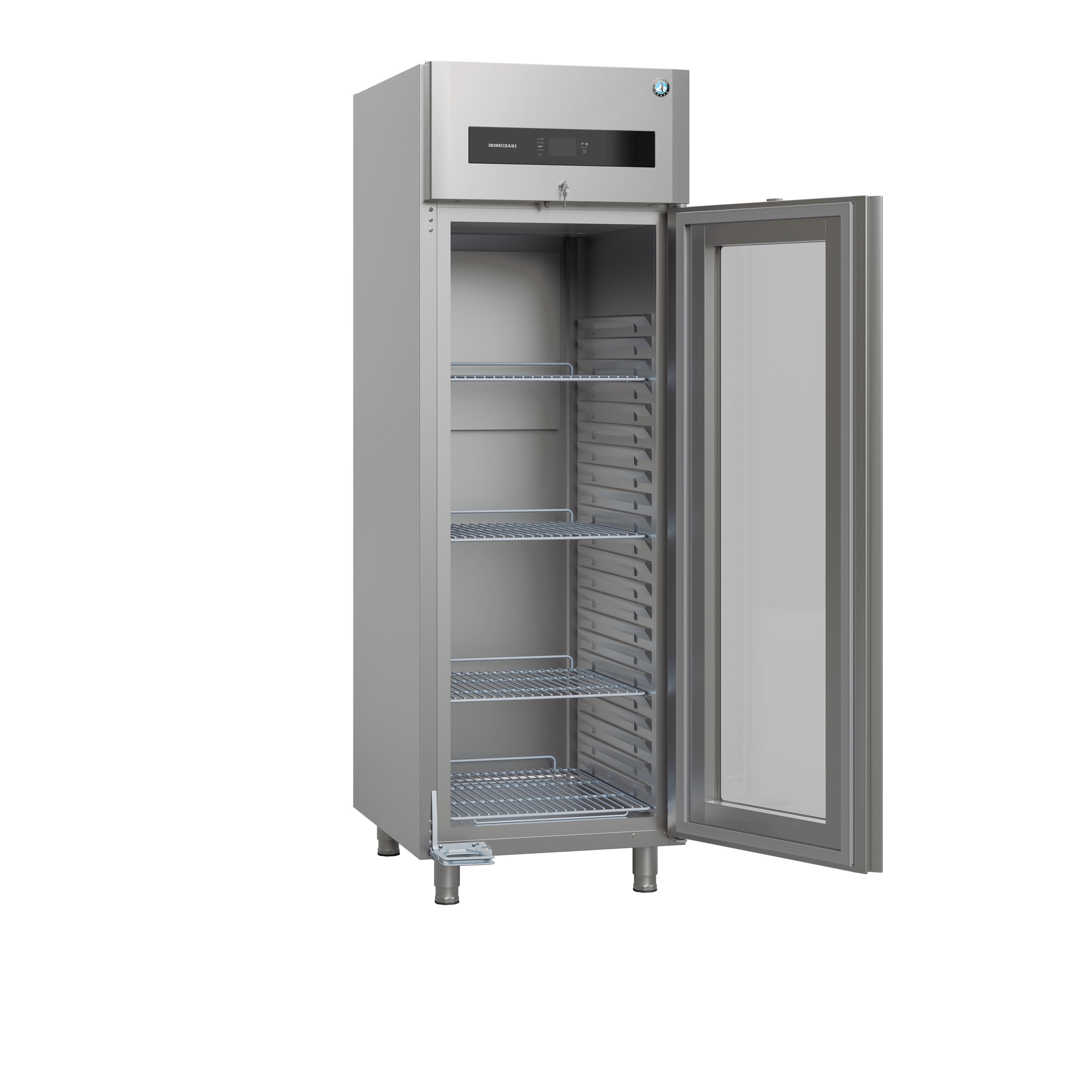 Hoshizaki -  Premier KG 70 L DR - Kylskåp med glassdörr - Temperaturområde +2/+12°C - Rostfritt - 2
