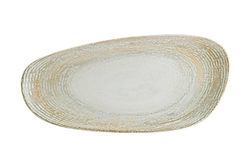 Patera - Tallrik flat 36cm, organisk form  12-pack