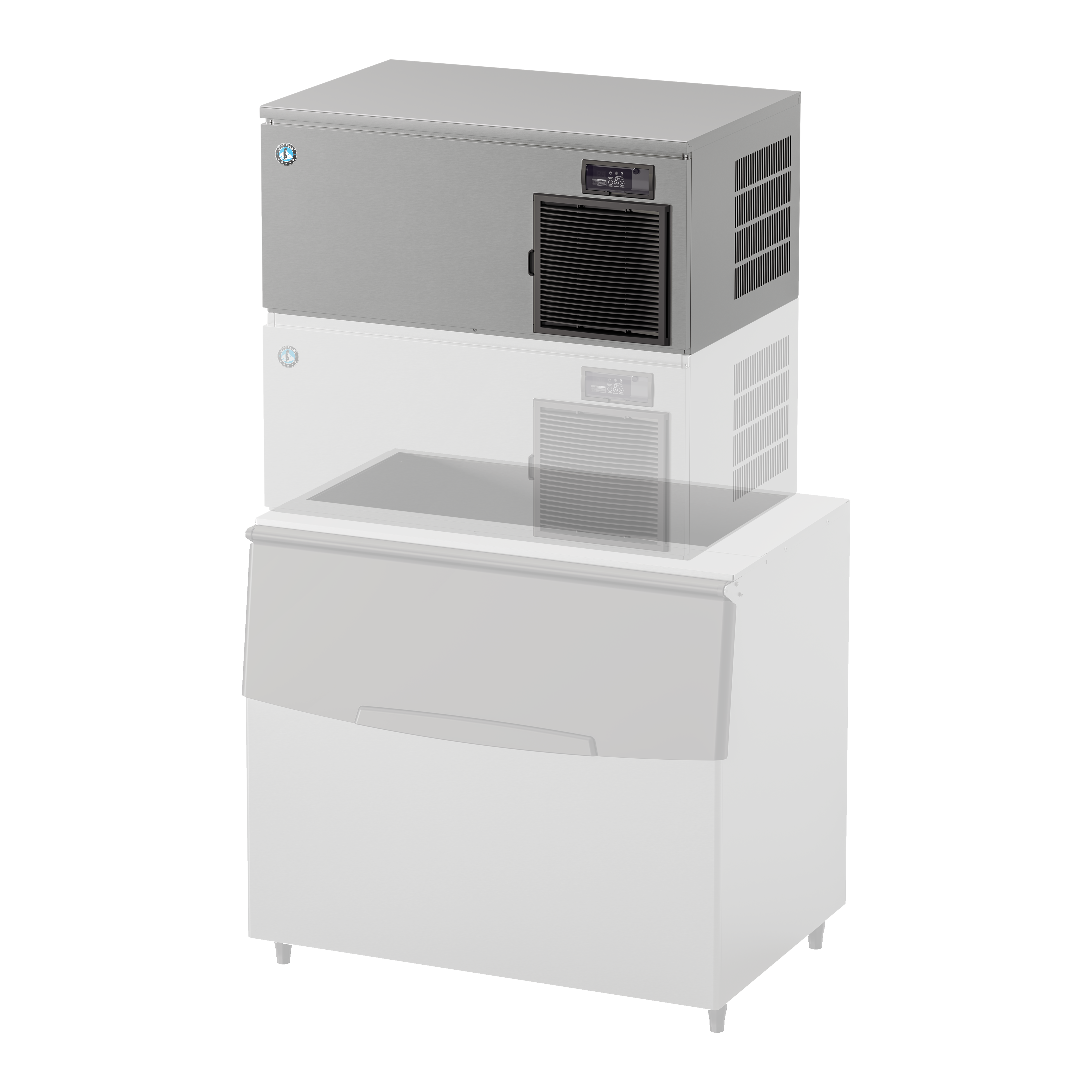 Hoshizaki - Iskubmaskin - IM-240DPE-23 - Stapelbar - Kapacitet kg/24t: 180 Kg - Istärning M - 23 x 28 mm - 2