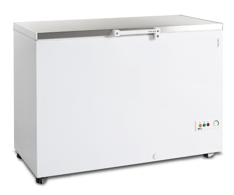 Tefcold - FR405S SL- Frysbox - 385 liter - 2 korgar lock av rostfritt stål