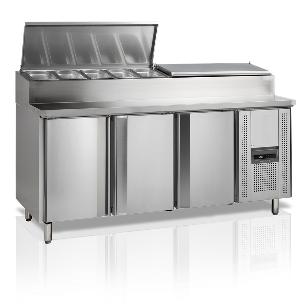 Tefcold - SS7300 - Salladskyl - 3 dörrar - Bredd 1795mm