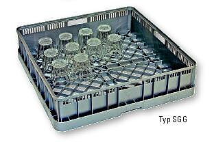 Wexiödisk - Diskkorg - SGG För glas - Höga kanter - 8-förpackning
