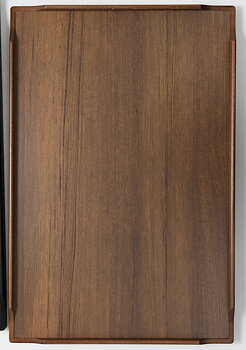 Hallins - Rullbord - Teak - 2 Hyllor - Skivmått 550 x 900 - Höjd 820 mm
