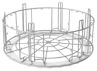 Wexiödisk - Grovdiskkorg - Rund - Rostfri