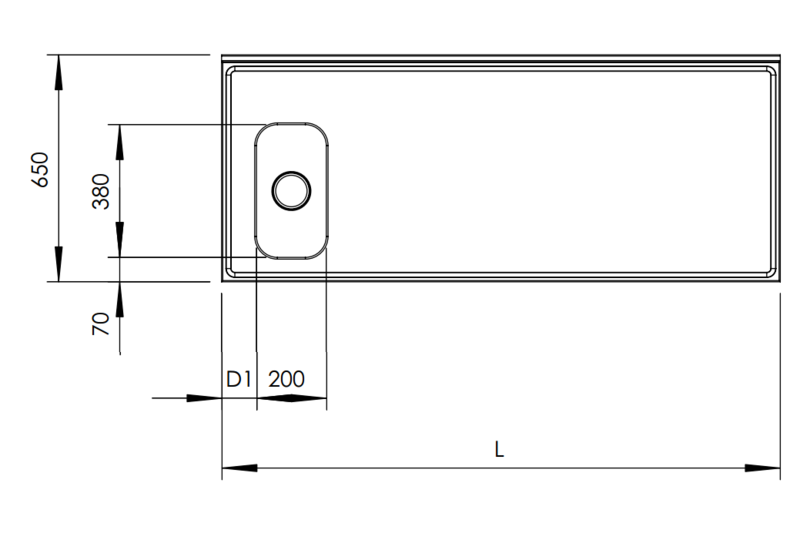 Molins bänk med DE-20 650mm djup - 2