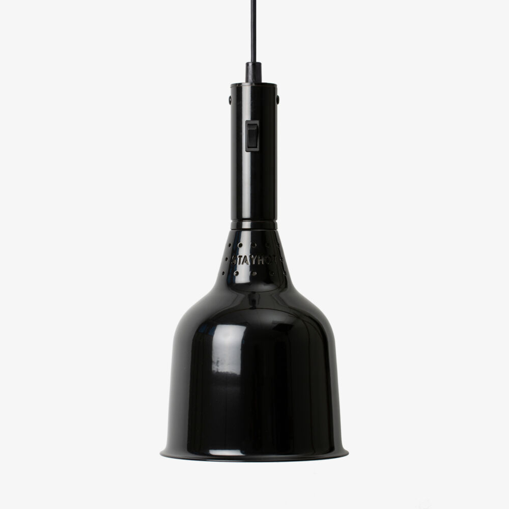StayHot - Värmelampa Classic 1223, Fast Kabel, Svart Lack