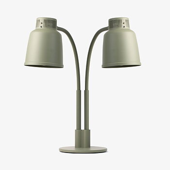 StayHot - Dubbel Fristående Värmelampa Focus LPF, Cement Grey