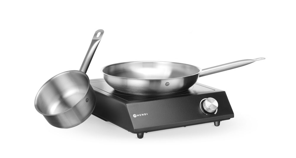 Induktionsplatta 3500W + kastrull + stekpanna - 9
