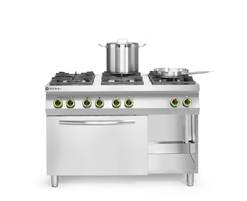 Gasspis Kitchen Line, 6-plattor med varmluftsugn 4 x GN 1/1 - 4