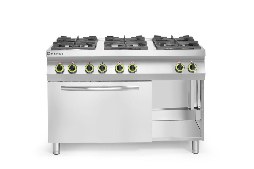 Gasspis Kitchen Line, 6-plattor med varmluftsugn 4 x GN 1/1