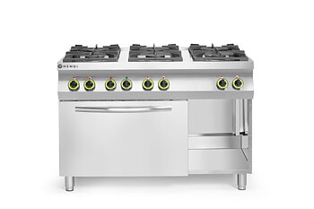 Gasspis Kitchen Line, 6-plattor med varmluftsugn 4 x GN 1/1