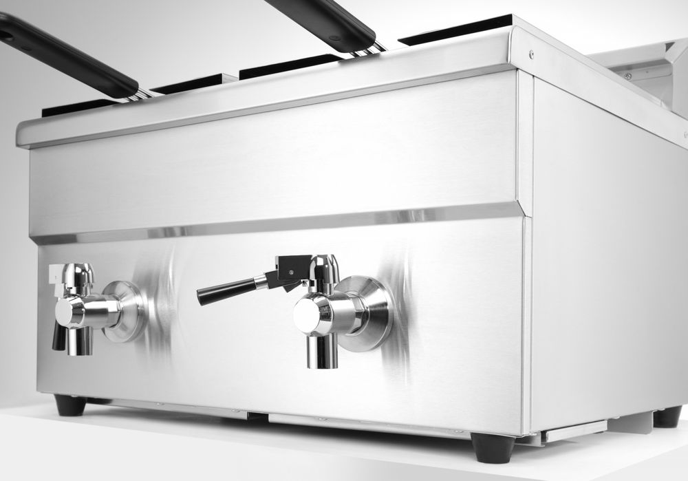 Induktionsfritös med tappkran - 2 x 8 L - 2