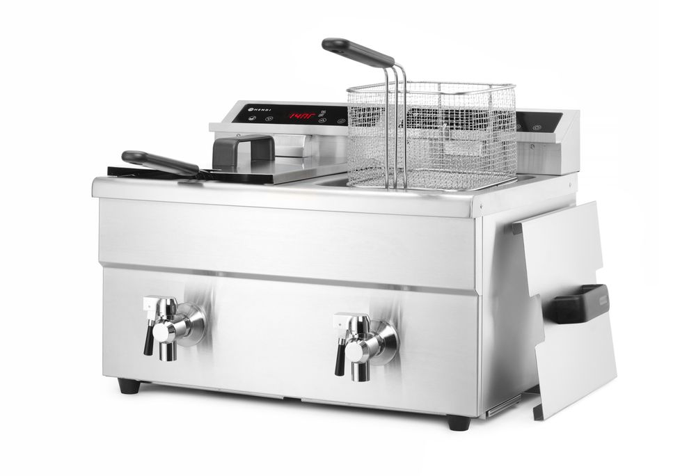 Induktionsfritös med tappkran - 2 x 8 L - 3