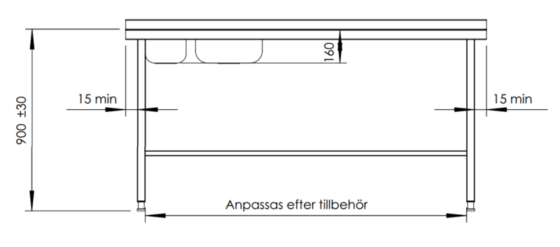 Molins bänk med DE-20 och DE-33 650mm djup - 3