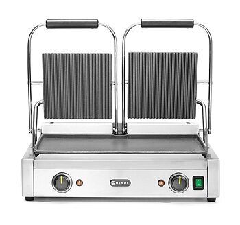 Klämmgrill -  Dubbel, räfflad - 570x375x(h)216