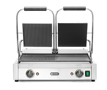 Klämmgrill -  Dubbel, en räfflad, en slät - 570x375x(h)216