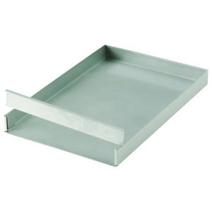 Anslagsplåt 300x450x40 mm, med löstagbar sida