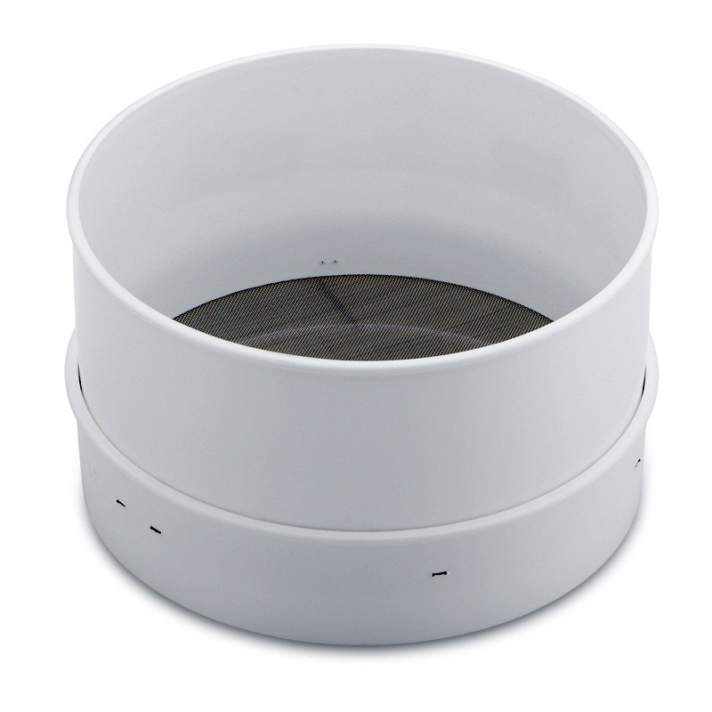 Pudersikt, plast  185 mm hålstl: 0,4 mm