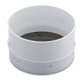 Pudersikt, plast  185 mm hålstl: 0,4 mm