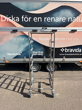 Demoexemplar CS711H Molins diskkorgvagn med gejderlåsning fram och bak