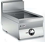 Wery PIE 64 - Induktionsspis - 1 zon Ø220 mm - 400 x 650 x 295 mm - 5,0 kW 400V 3~
