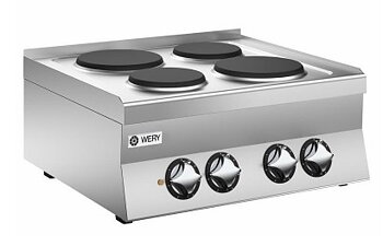 Wery PCE 67P - Spis - 4 plattor Ø220mm à 2,6 kW - 700 x 600 x 295 mm - 10,4 kW 400V 3N~