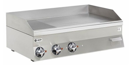 Wery FTE 610L - Stekhäll - Slät stekyta, fast stänkskydd - 1000 x 600 x 295 mm - 11,7 kW 400V 3N~