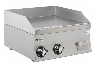 Wery FTE 66LC - Hårdkromstekhäll - Slät stekyta, fast stänkskydd - 600 x 600 x 295 mm - 7,8 kW 400V 3N~