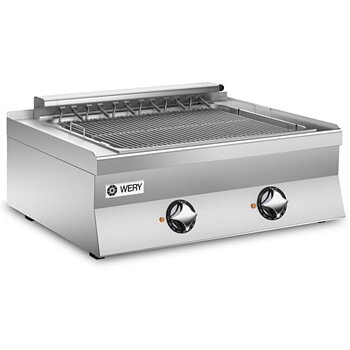 Wery CWE 68/2 - Grillhalster - 2 zoner vapogrill - Grillyta 540 x 430 mm - 800 x 600 x 295 mm - 8,2 kW 400V 3N~