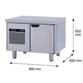 Porkka - Grillkylbänk GNL - Kylaggregat, 1 Modul - Mått: 860 x 650 x 650 mm