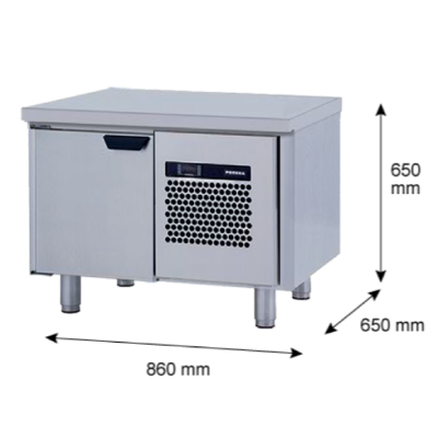Porkka - Grillkylbänk GNL - Kylaggregat, 1 Modul - Mått: 860 x 650 x 650 mm - 4