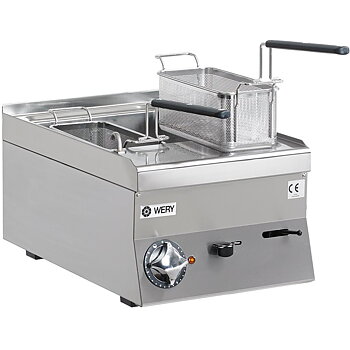 Wery CPE 64 - Pastakokeri - 20 liter bassäng, lös insatsbotten, lock - Två rostfria korgar CCP6 - 400 x 600 x 295 mm - 5,7 kW 400V 3N~
