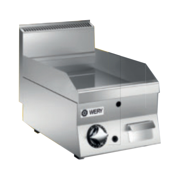 Wery Gas FTG 64L - Stekhäll - Slät stekyta, fast stänkskydd - 400 x 650 x 295 mm - 5,0 kW - CE-godkänd för 8, 20 och 30 mbar