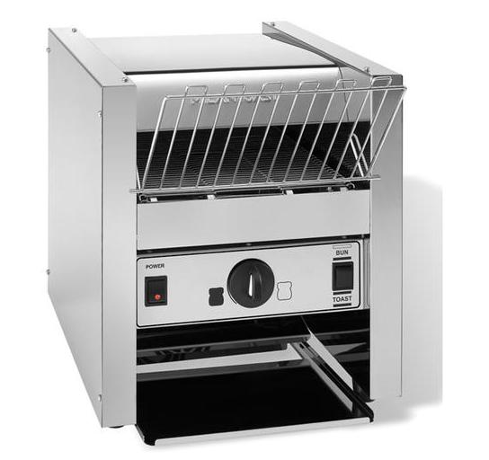 Milan Toast - Brödrost - 600 skivor/h, bandbredd 250 mm - Max inmatnings höjd 52 mm - 350 x 410 x 370 mm - 2,1 kW 230 V 1N~ 50/60Hz