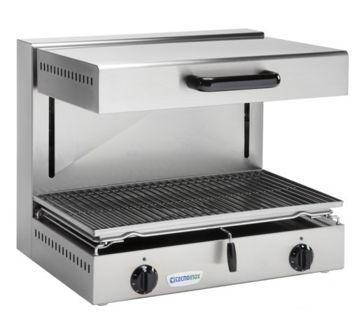 Tecnoinox Classic SE 60 - Salamander - Höj & sänkbar - Två separat styrda värmezoner - 600 x 548 x 500 mm - 4,0 kW 400V 3N~
