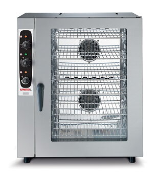 Alphatech Rapid REC 101M - Konvektionsugn - Automatisk ångdosering, dubbla reverserande fläktar - GN 10 x 1/1 - 830 x 637 x 970 mm - 14,5 kW 400V 3N~