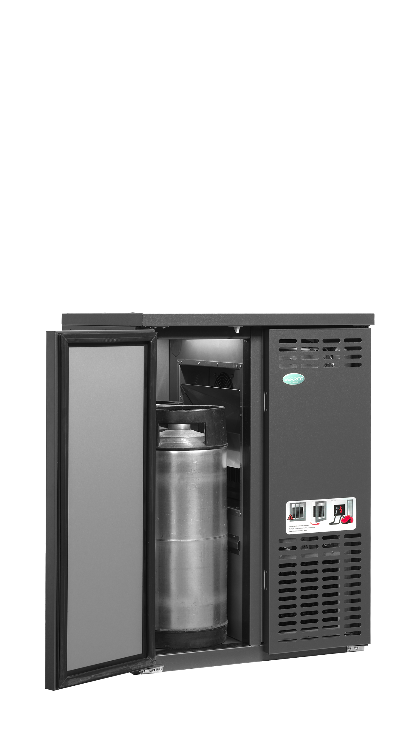 Tefcold - Exklusiv KEG-kyl, maskinenhet till höger - SFK-2E+ - 2