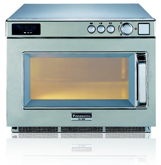 Panasonic Kompakt 2143 - Mikrovågsugn - Manuell med mellanhylla - 2 magnetroner - 2100W - Rostfri in- & utvändigt - 3,2 kW 230V 1N~