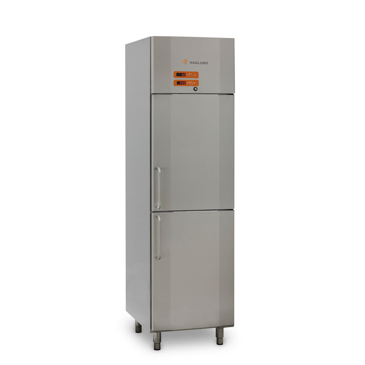 Haglunds - Kombiskåp - Nedkylning/Frysskåp - BRIS 600NFC - Helt i rostfritt - Centralkyla - Kapacitet: 15 KG/4h - Mått: 600x770x2160mm