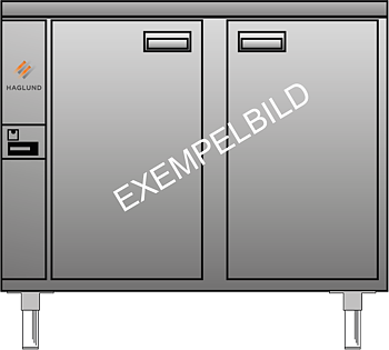Haglunds - Frysbänk - MF-90A - Helt i rostfritt - 1 Dörr - Hylla 325x530 - Mått: 900x650x900mm