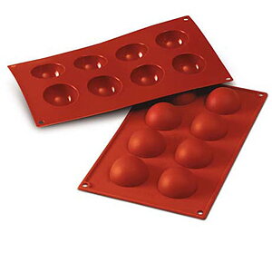 Siliconflex rund/halvkula D=50xh25mm 8fig