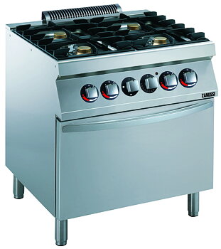 Zanussi EVO 700 - Gasspis 4 brännare - elugn - 800 mm