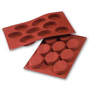 Siliconflex oval 70x50x20 mm, 9 fig