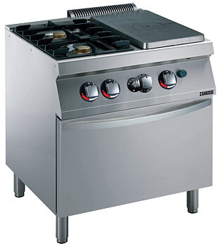 Zanussi EVO 700 - Gashällspis - 2 brännare - gasugn - 800 mm