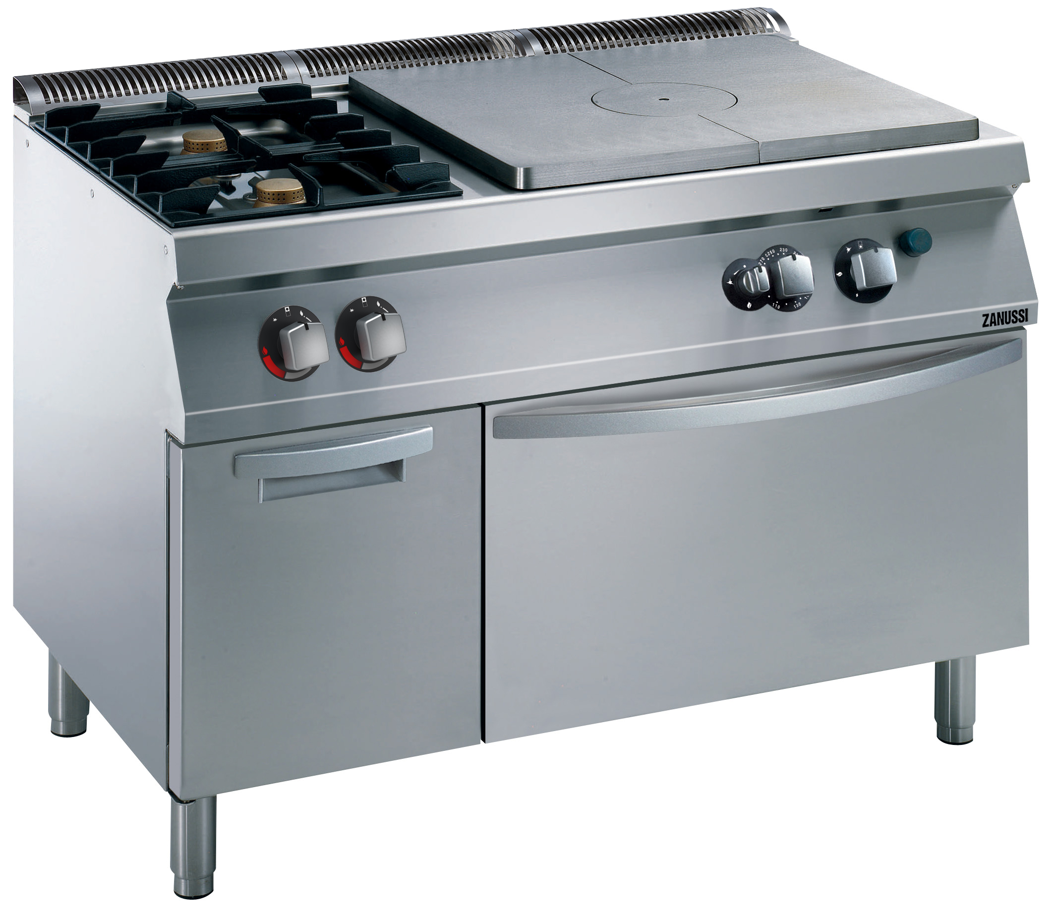 Zanussi EVO 700 - Gashällspis - 2 brännare - gasugn - 1200mm
