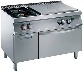 Zanussi EVO 700 - Gashällspis - 2 brännare - gasugn - 1200mm