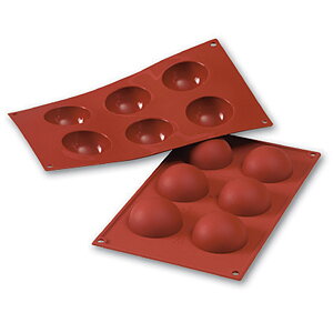 Siliconflex rund/halvkula D=60x30 mm 6 fig