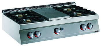 Zanussi EVO 700 - Gashällspis - 2 + 2 brännare - bänkmodell - 1200mm